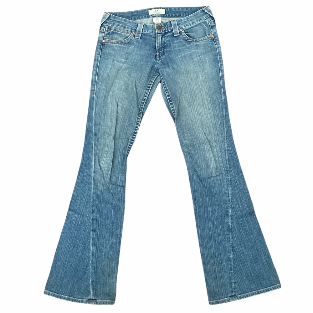 A/X Armani Exchange ‘Reverb’ Flare Jeans in ‘Stone Whisker’ Wash/Sz 4 Reg/EUC!!! - Picture 1 of 5